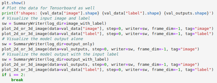 Plot images for TensorBoard